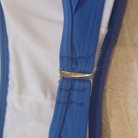 NWT Tommy Hilfiger Blue Ruffled Bikini Top - Picture 7 of 10